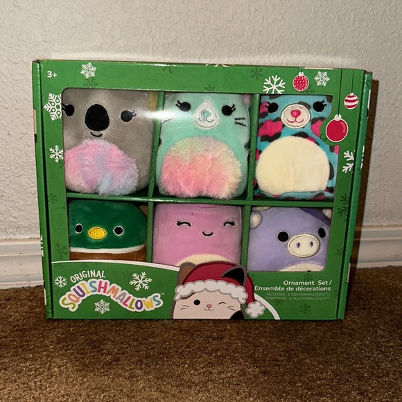 Squishmallow Set 5 Pezzi Squadra Natalizia 2022 – Peluche Mini, Originali Kellytoy, Nuovo - Foto 5